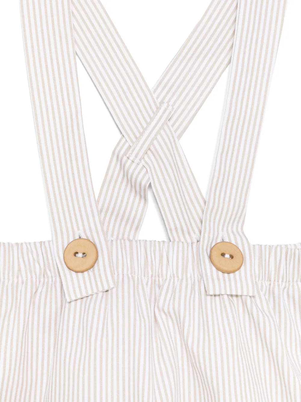 TEDDY & MINOU Gestreepte shorts set Wit