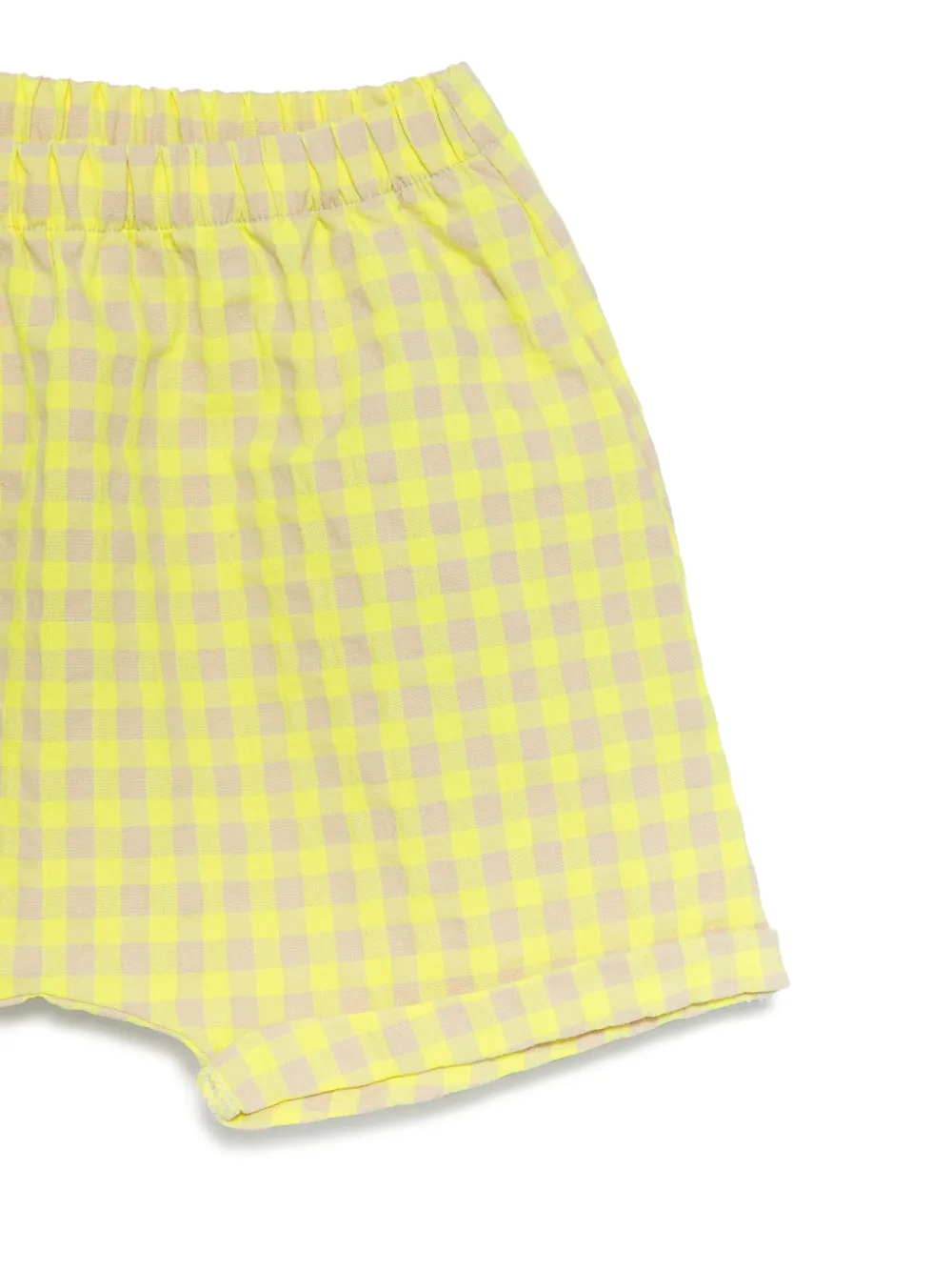 TEDDY & MINOU Geruite shorts Wit