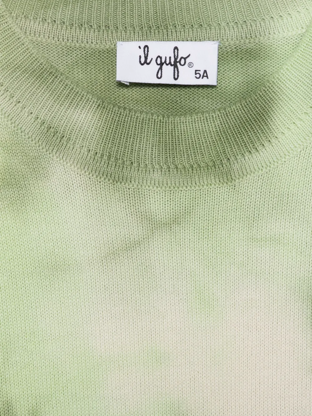 Il Gufo T-shirt met abstracte print Groen