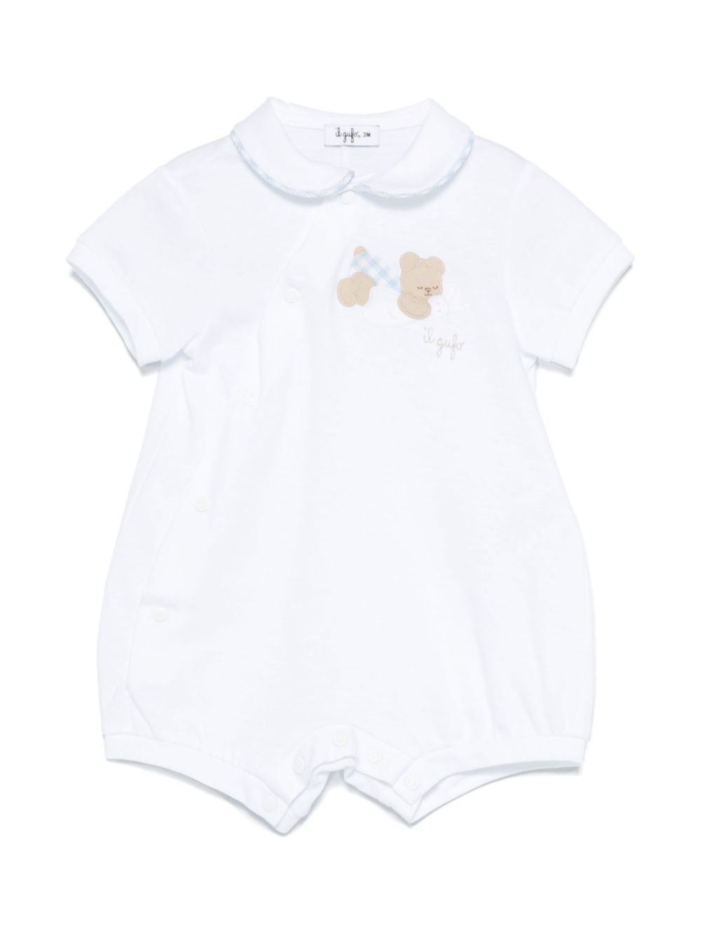 Il Gufo logo-embroidered body Wit