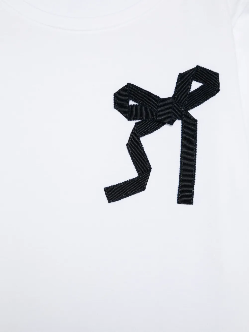 Il Gufo T-shirt met strik Wit