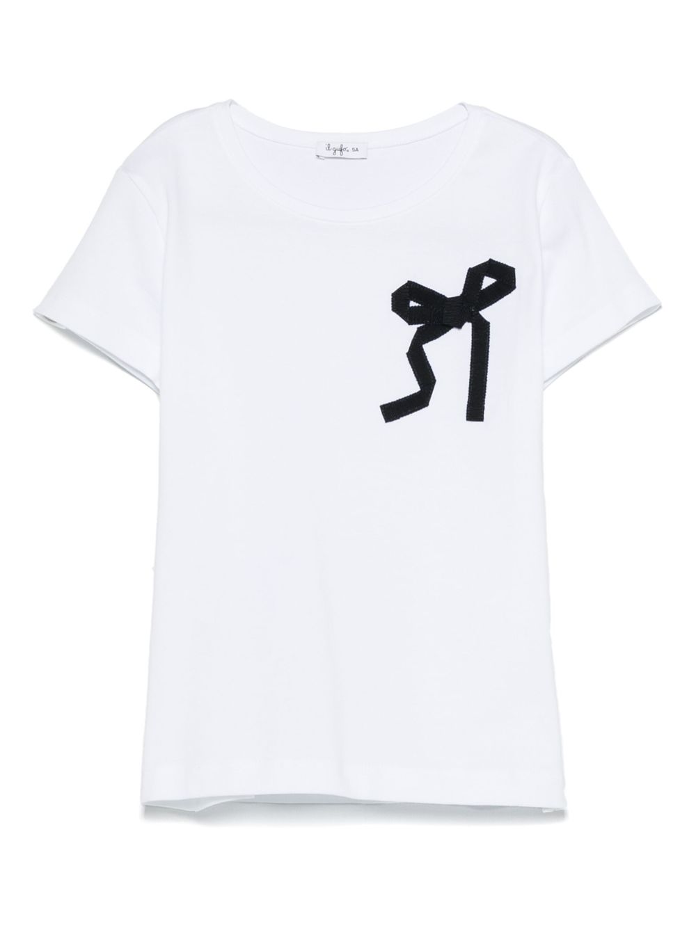 Il Gufo bow-detail T-shirt - White