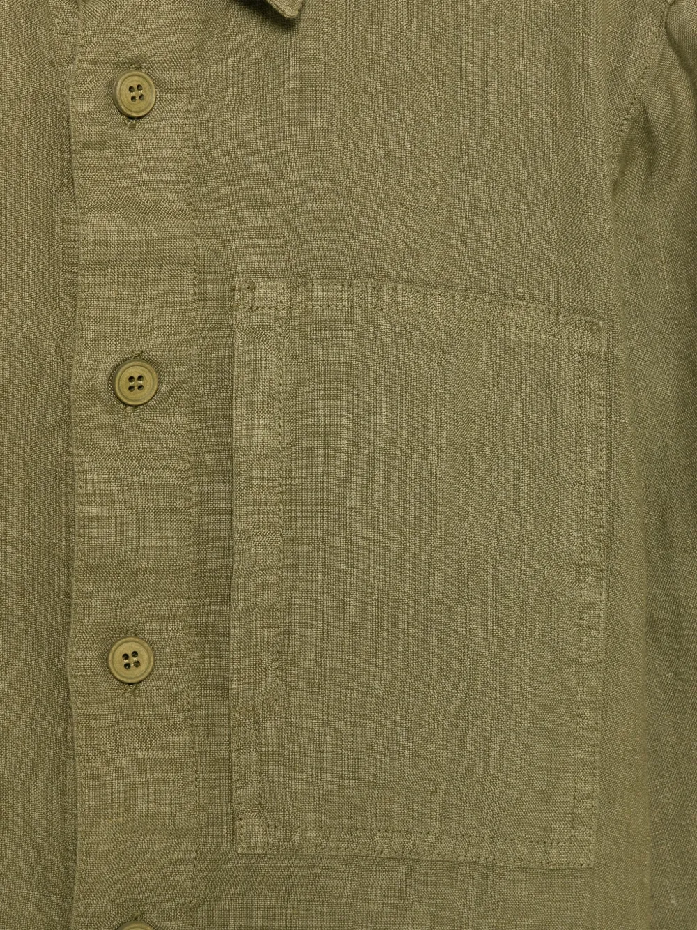 Aspesi Kids Linnen shirt Groen