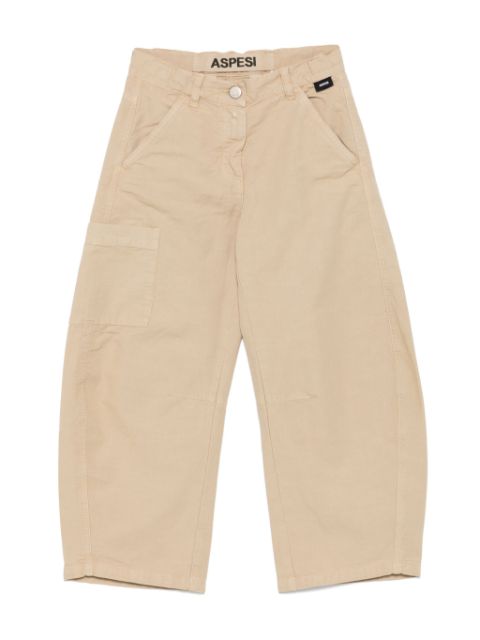 Aspesi Kids cotton cargo pants