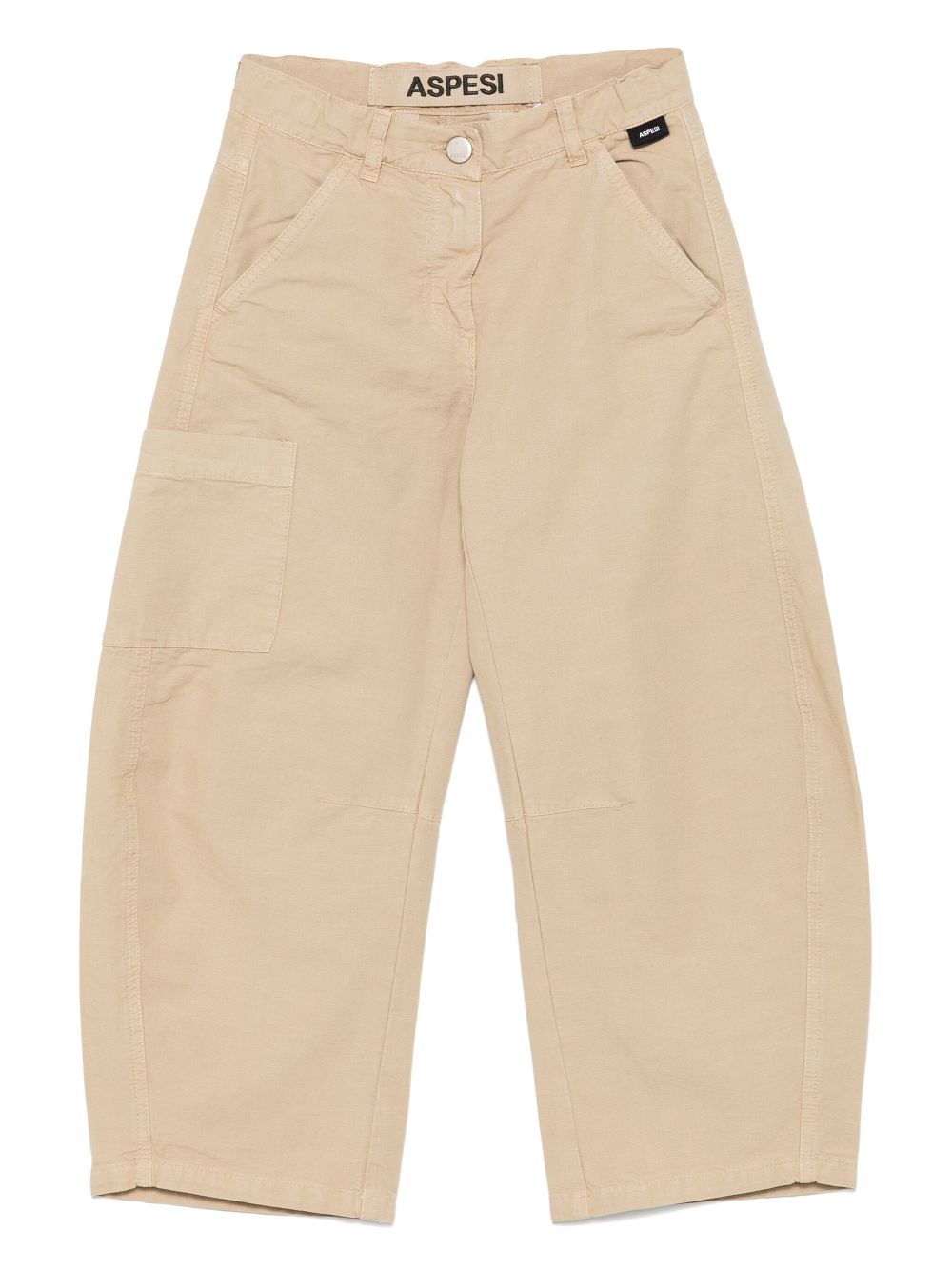 Aspesi Kids cotton cargo pants - Neutrals