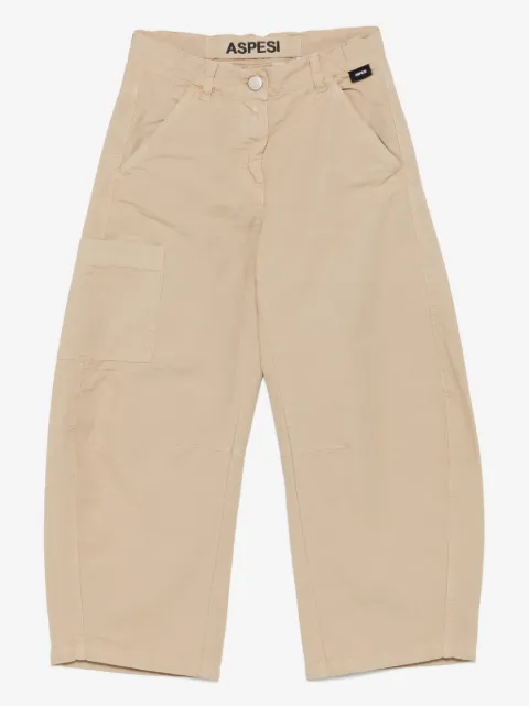 Aspesi Kids cotton cargo pants