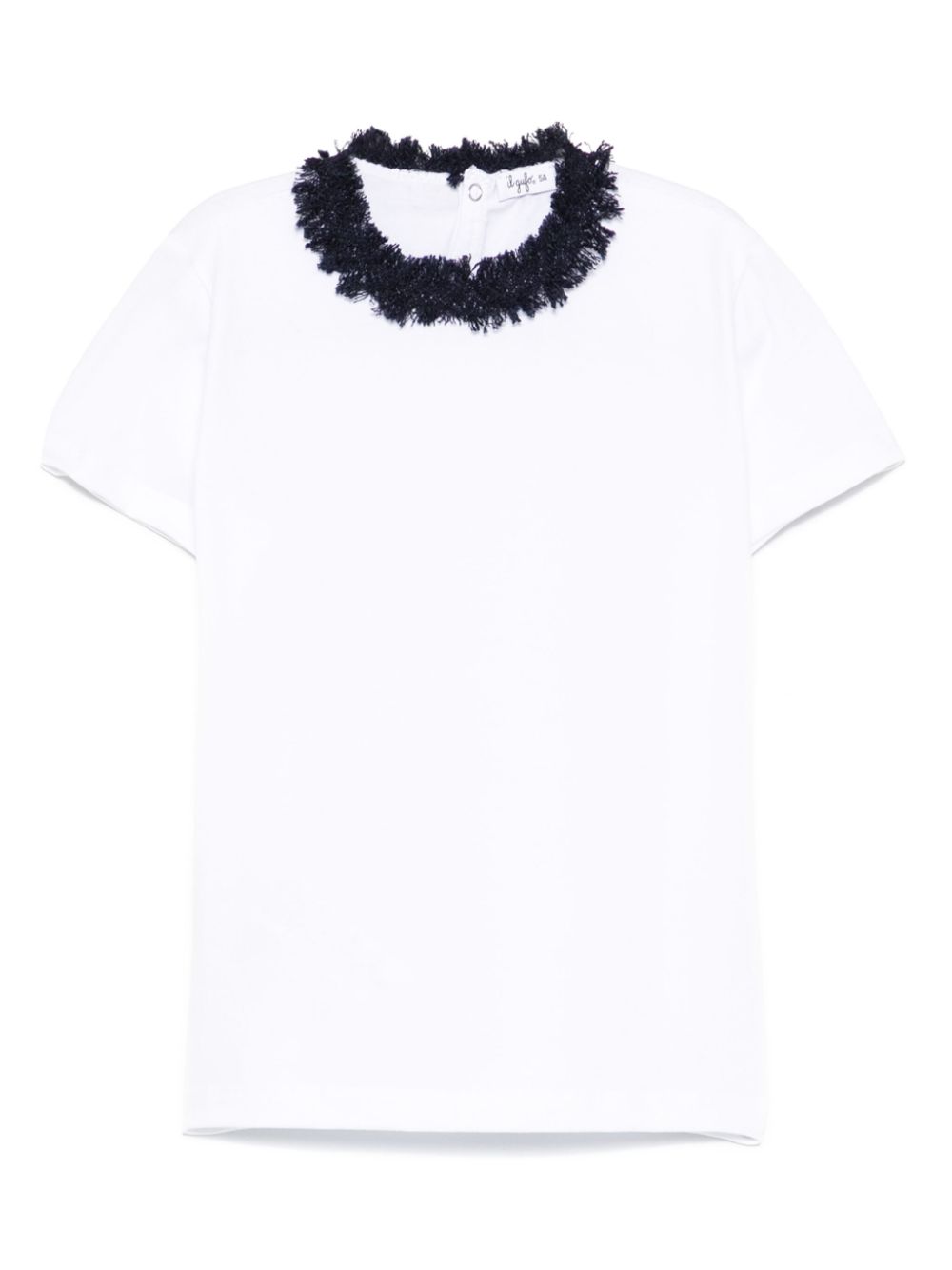 Il Gufo frayed-detailing T-shirt - White