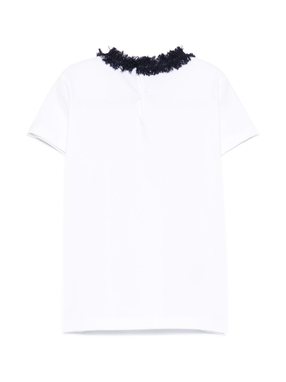 Il Gufo frayed-detailing T-shirt - Wit