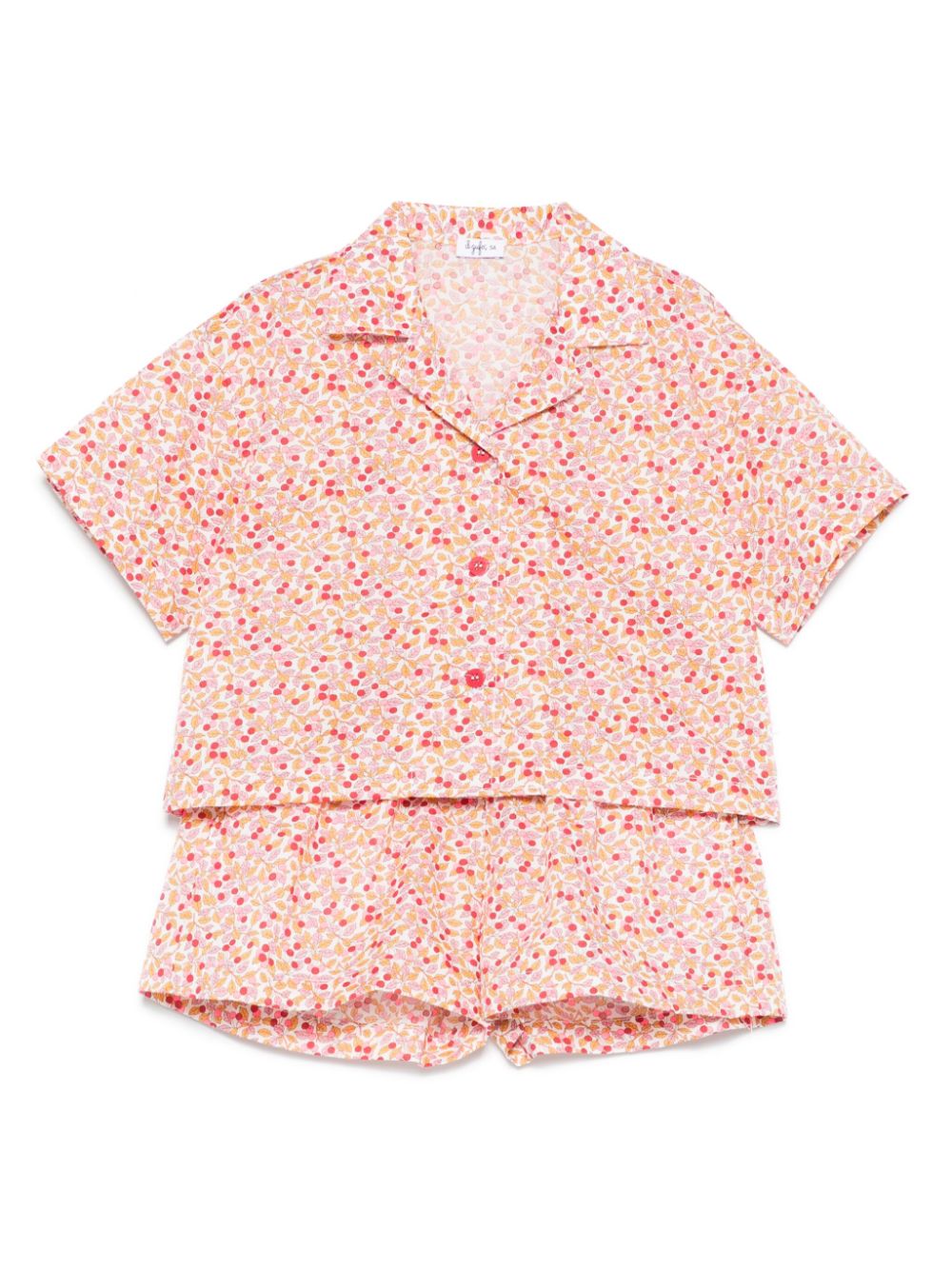 Il Gufo floral-print shorts set Roze