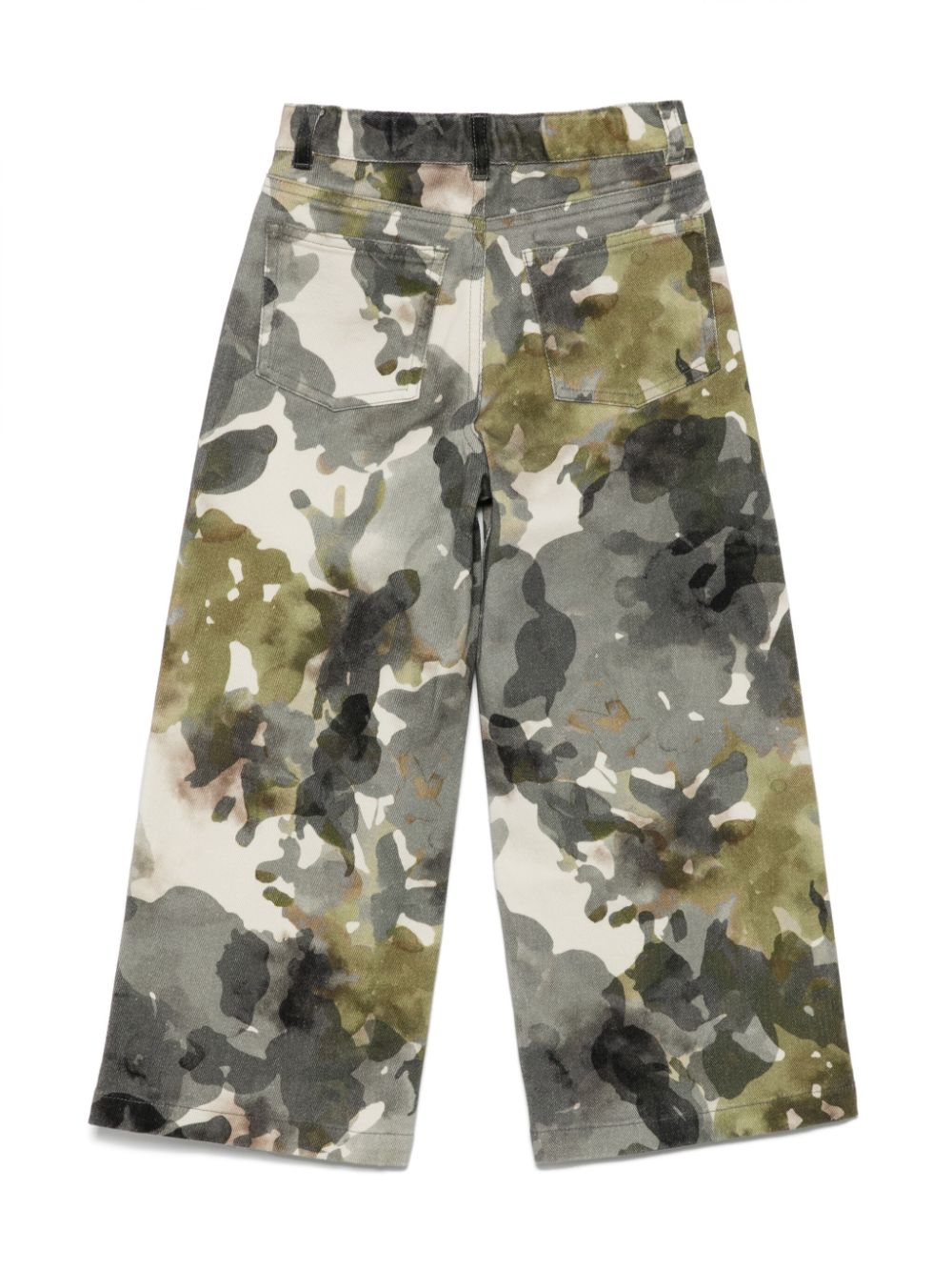 Il Gufo camouflage-print trousers - Groen