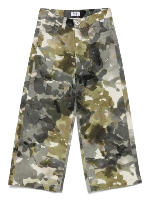 Il Gufo camouflage-print trousers