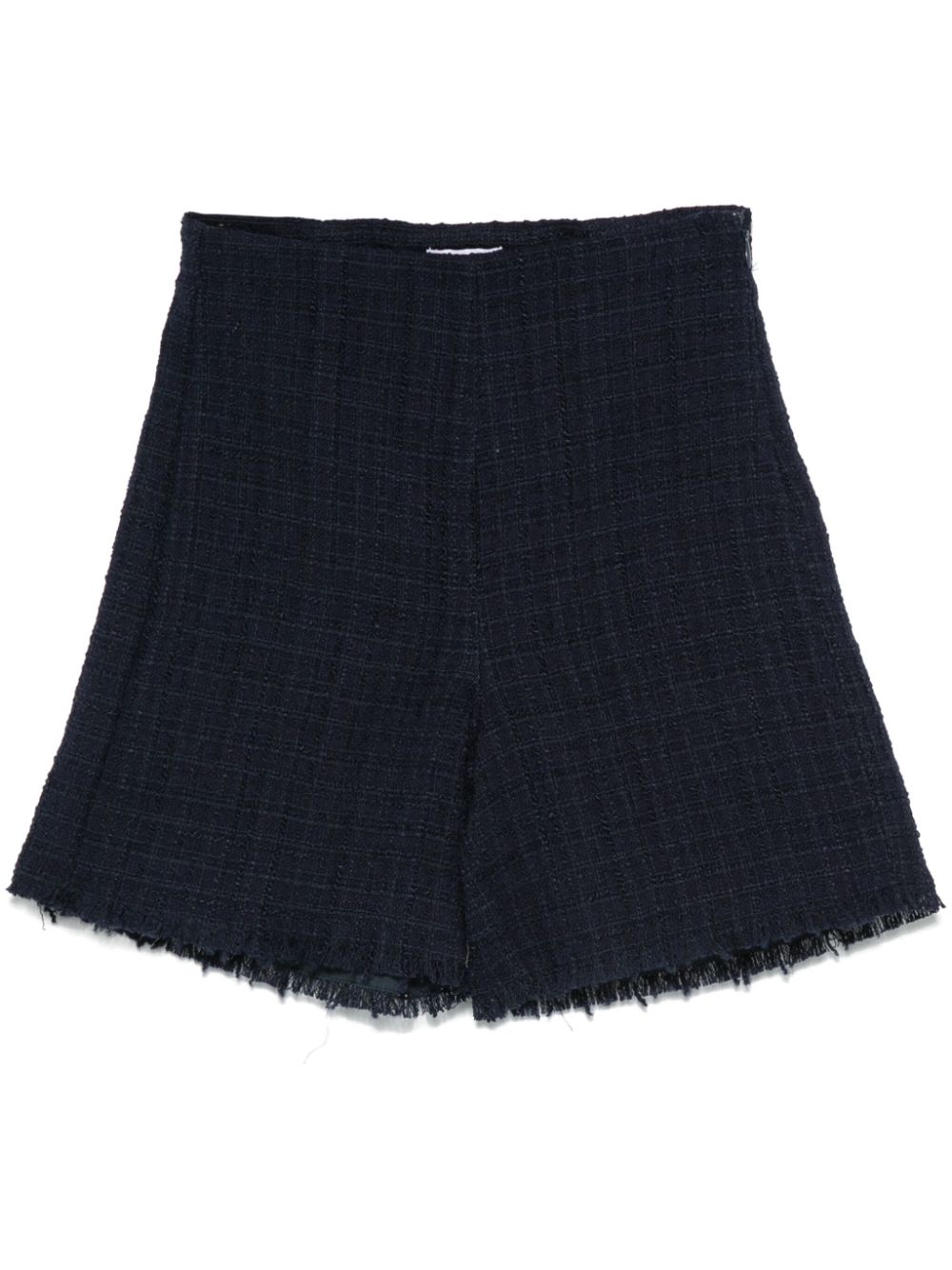 Il Gufo tweed shorts Blauw