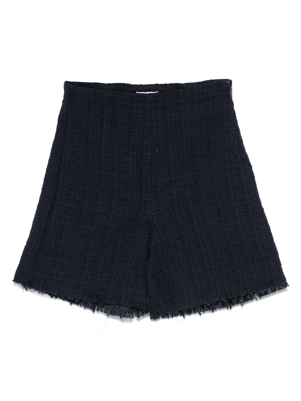 Il Gufo tweed shorts - Blue