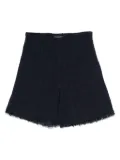 Il Gufo tweed shorts - Blue