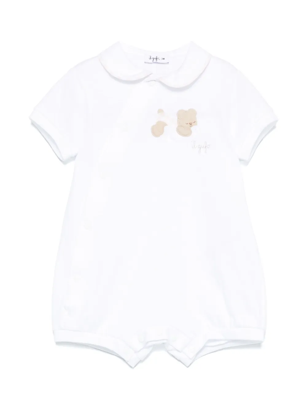 Il Gufo Logo-embroidered Body In White