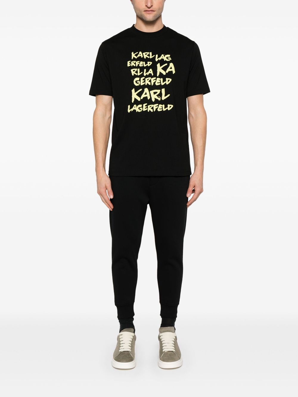 Karl Lagerfeld crew-neck T-shirt - Black