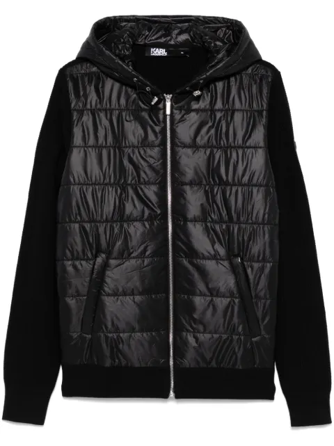 Karl Lagerfeld knitted hooded jacket
