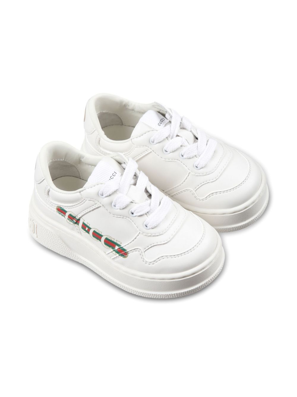 Gucci Kids Web-print sneakers White