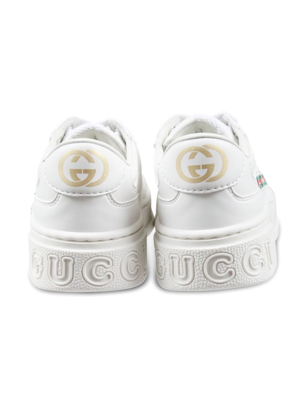 Gucci Kids Web-print sneakers White