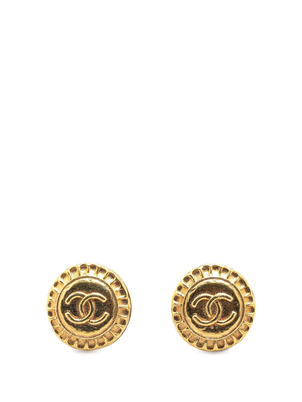 1970-1980 Gold Plated CC Clip On costume earrings