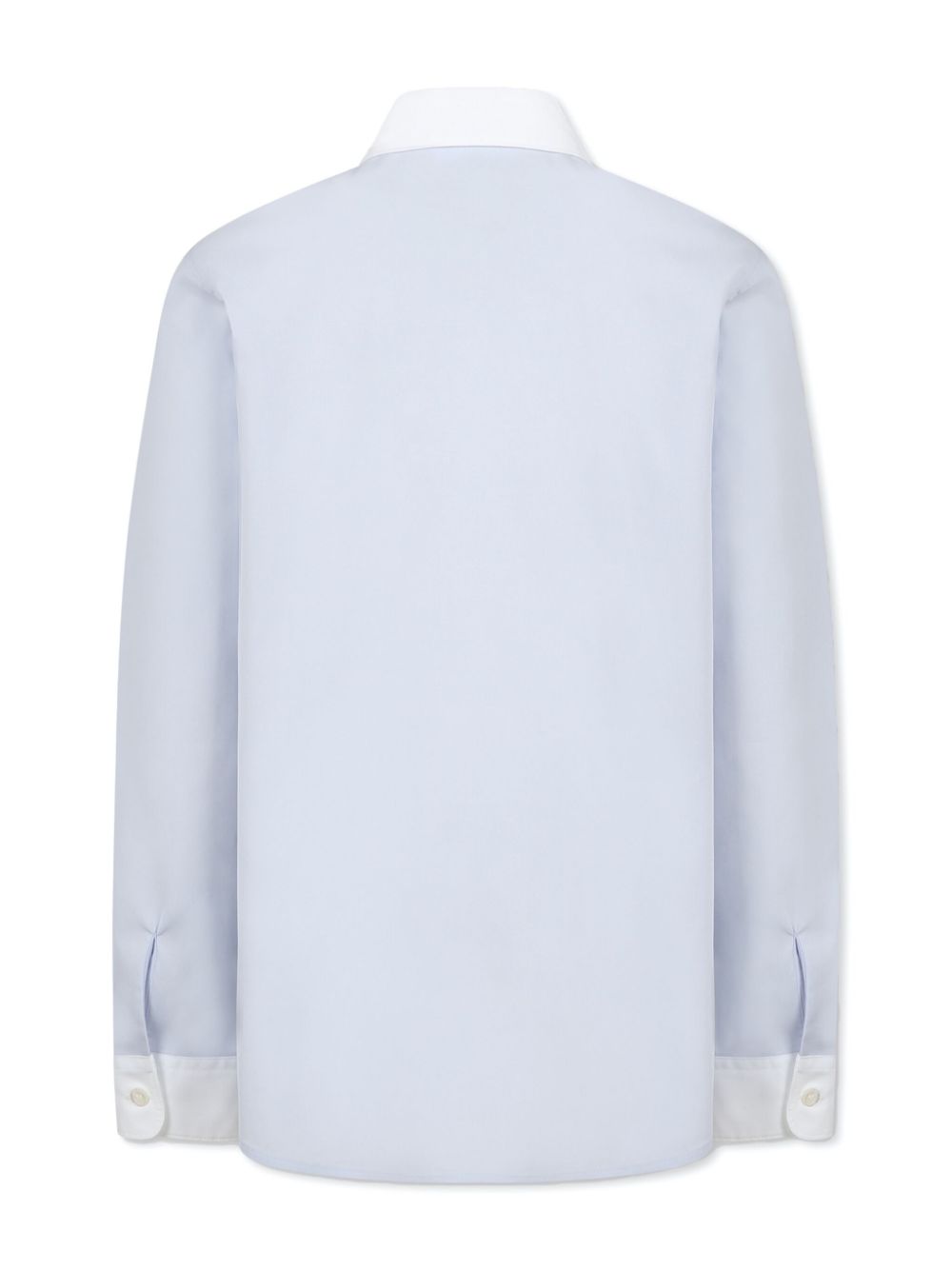 Gucci Kids contrast-collar shirt - Blauw