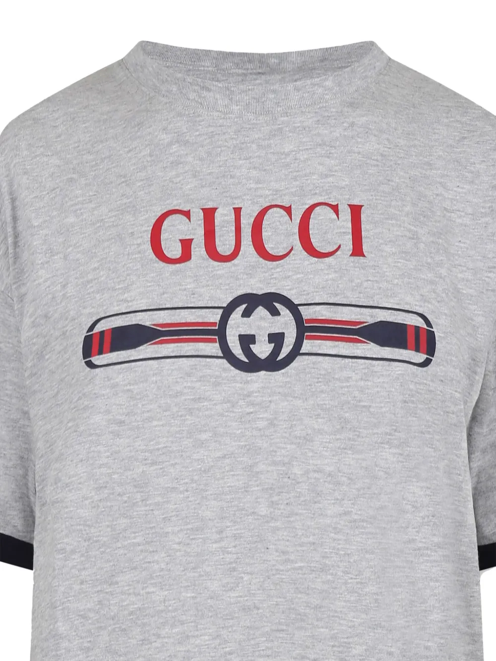 Gucci Kids T-shirt met logoprint Grijs