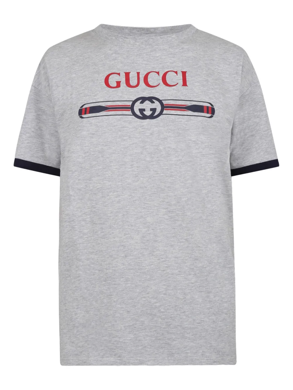Gucci Kids T-shirt met logoprint Grijs