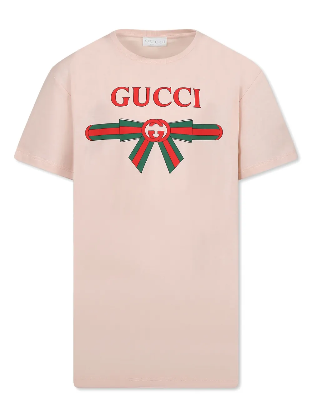 Gucci Kids T-shirt met logoprint Roze