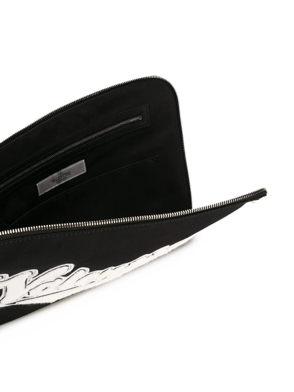 Valentino Garavani Laptoptas met logopatch Zwart