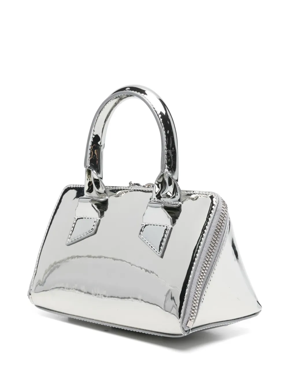 The Attico Friday kleine tas Zilver