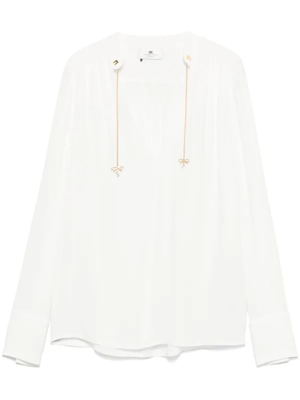関税送料込【ELISABETTA FRANCHI】ベルト☆ホワイト レザー ロゴ 関税送料込【ELISABETTA FRANCHI】ベルト☆ホワイト レザー ロゴ