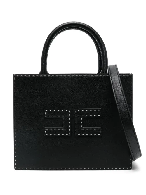 Petit sac à main à coutures contrastantes - Elisabetta Franchi - Modalova