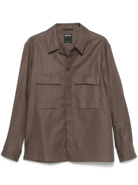 Zegna camisa manga larga