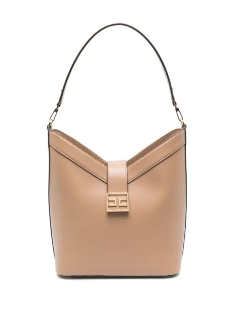 Elisabetta Franchi شنطة كتف بمشبك شعار الماركة