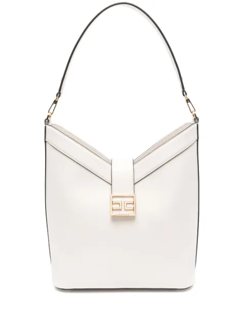Elisabetta Franchi logo-buckle shoulder bag
