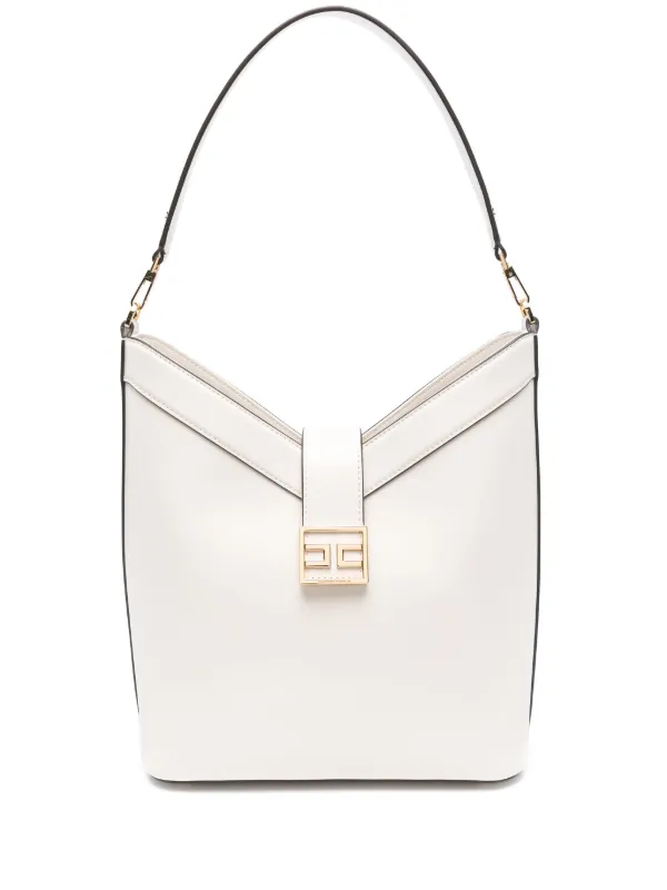 Elisabetta Franchi logo-buckle Shoulder Bag | Neutrals