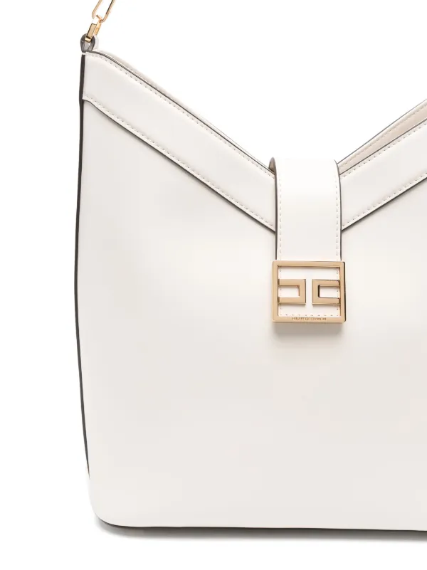 【完売必至♡】ELISABETTAFRANCHI バッグ ロゴ入り Elisabetta Franchi logo-patch Tote Bag | Black | FARFETCH