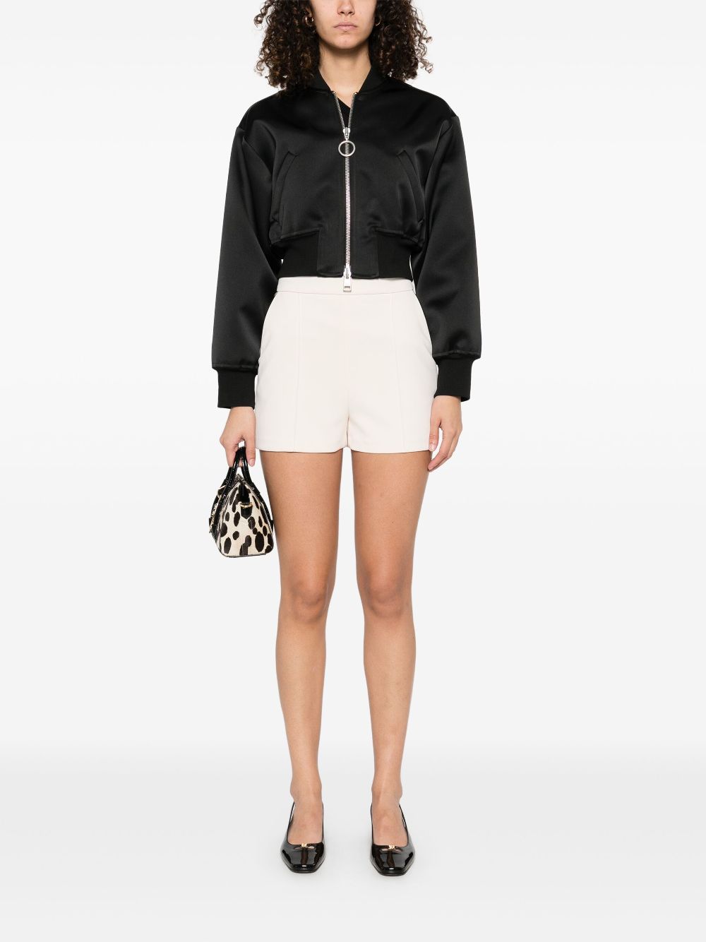 Elisabetta Franchi contrasting-piping shorts - Neutrals