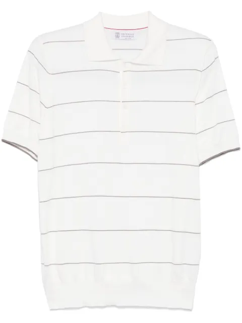 Brunello Cucinelli striped polo shirt