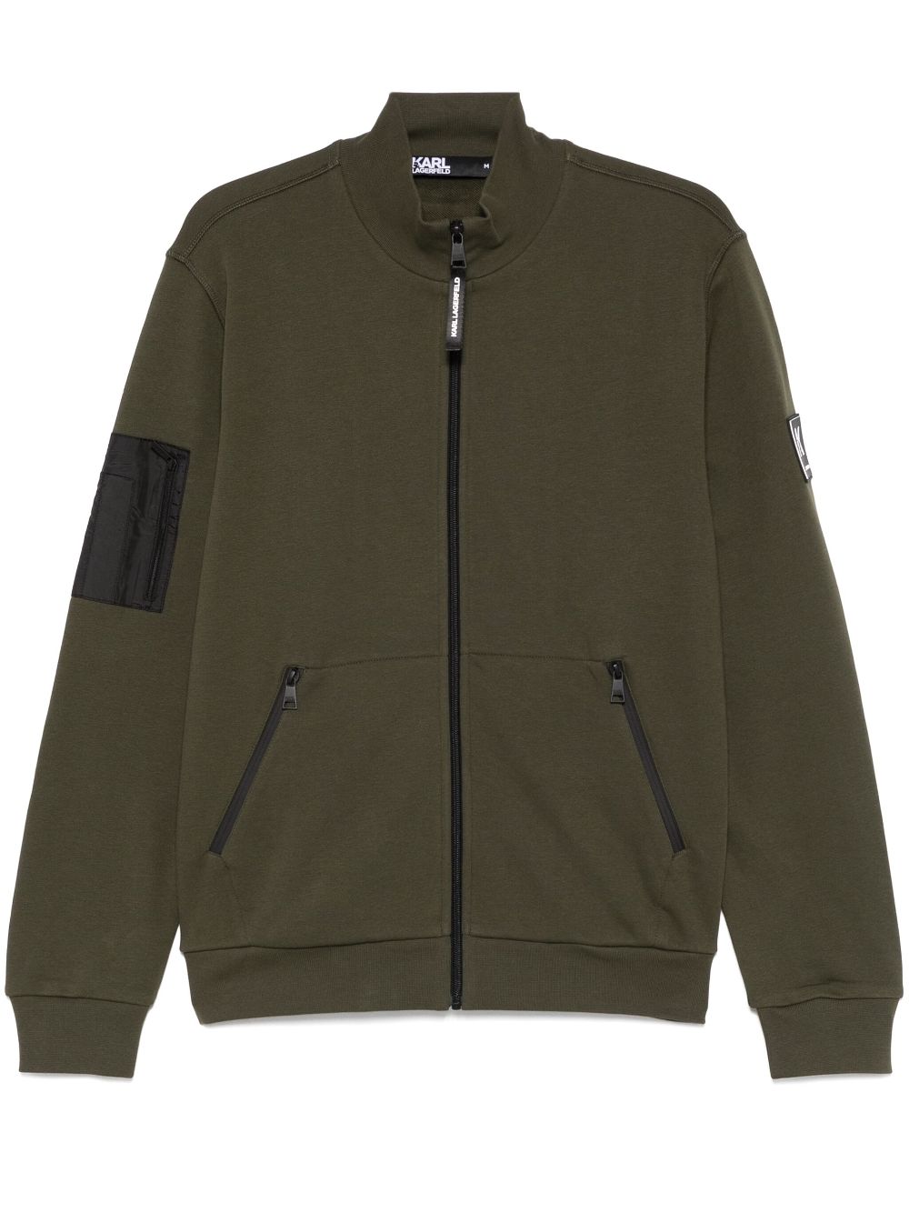 Karl Lagerfeld zip-up sweatshirt - Green