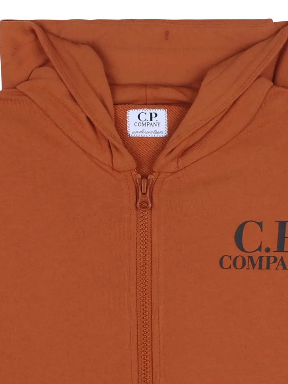 Shop C.p. Company Goggles-detail Hoodie In Orange