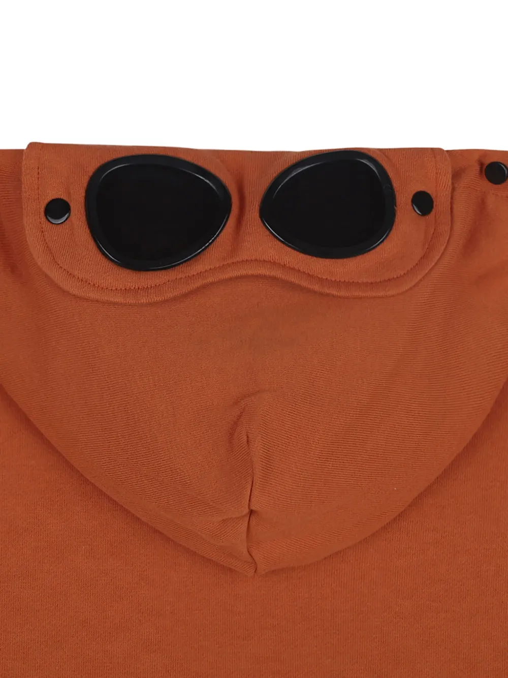 Shop C.p. Company Goggles-detail Hoodie In Orange