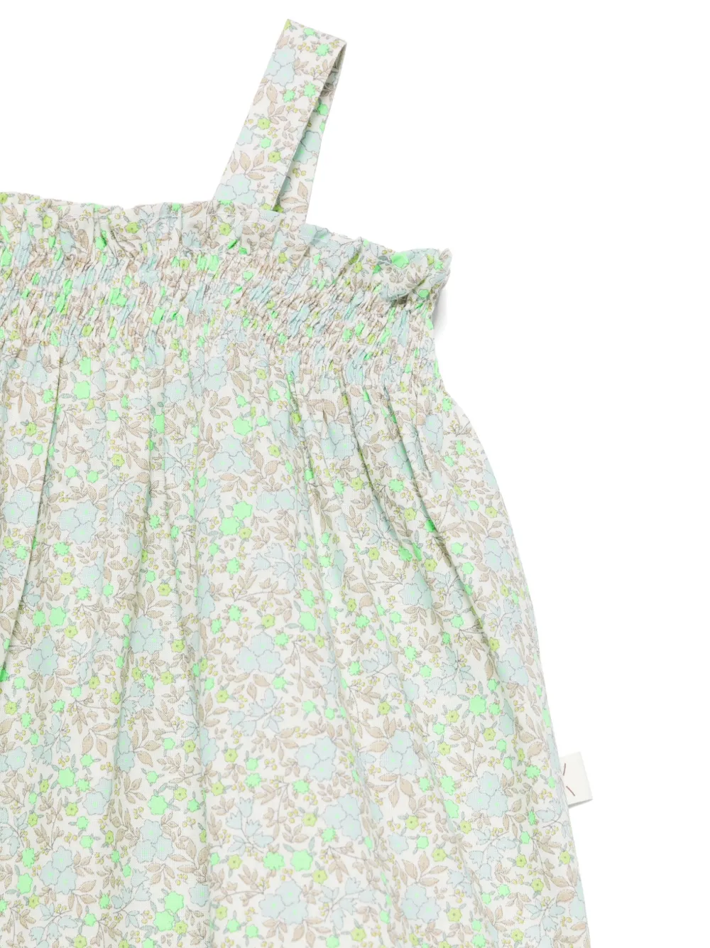 TEDDY & MINOU Tuinbroek met bloemenprint Groen