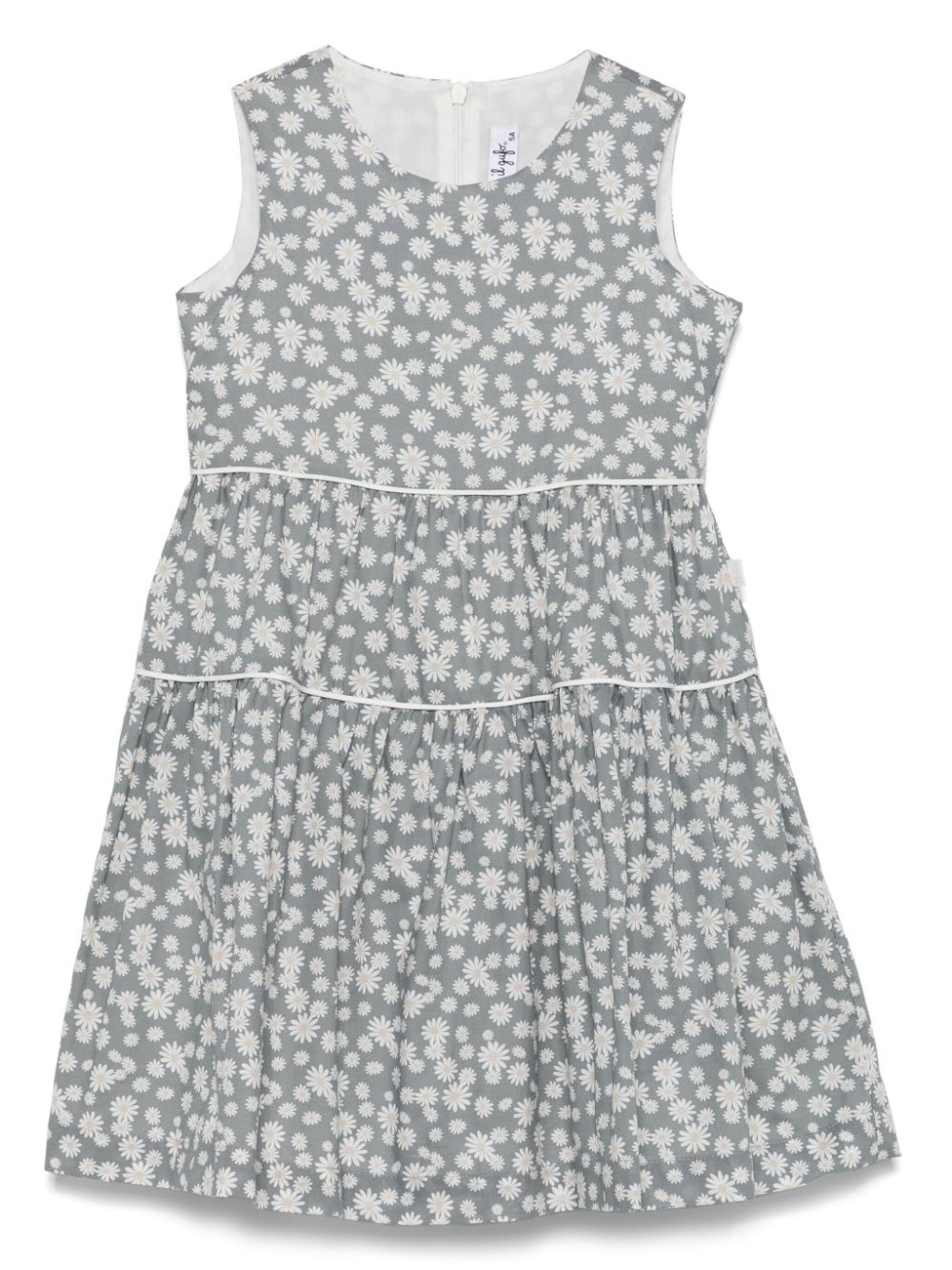 Il Gufo floral-print dress - Grey