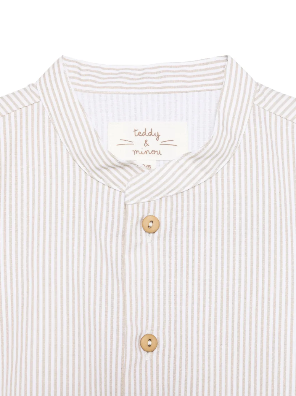 TEDDY & MINOU Gestreept shirt Beige