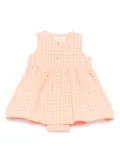 TEDDY & MINOU plaid dress - Orange