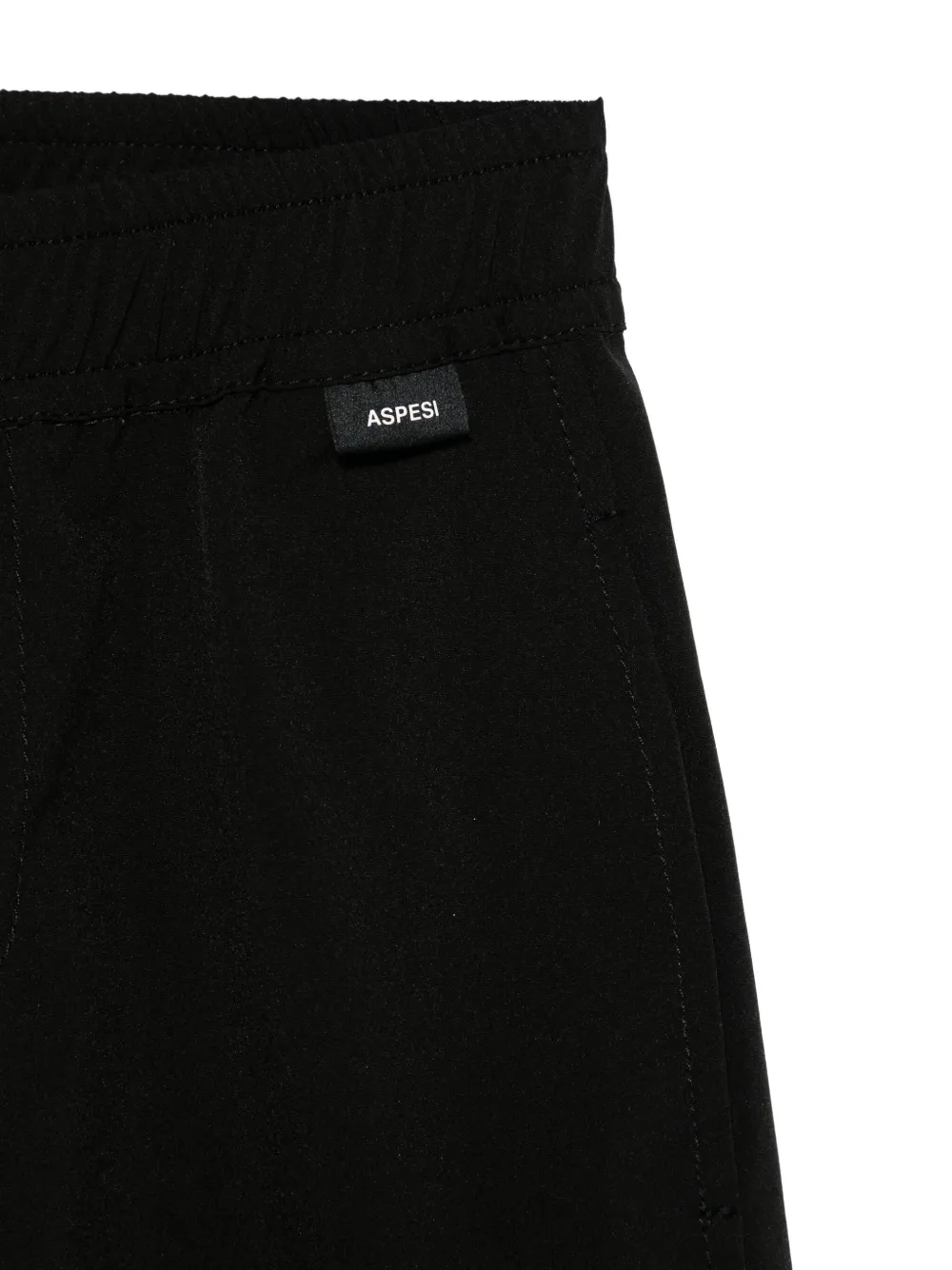Aspesi Kids Chino met logo Zwart