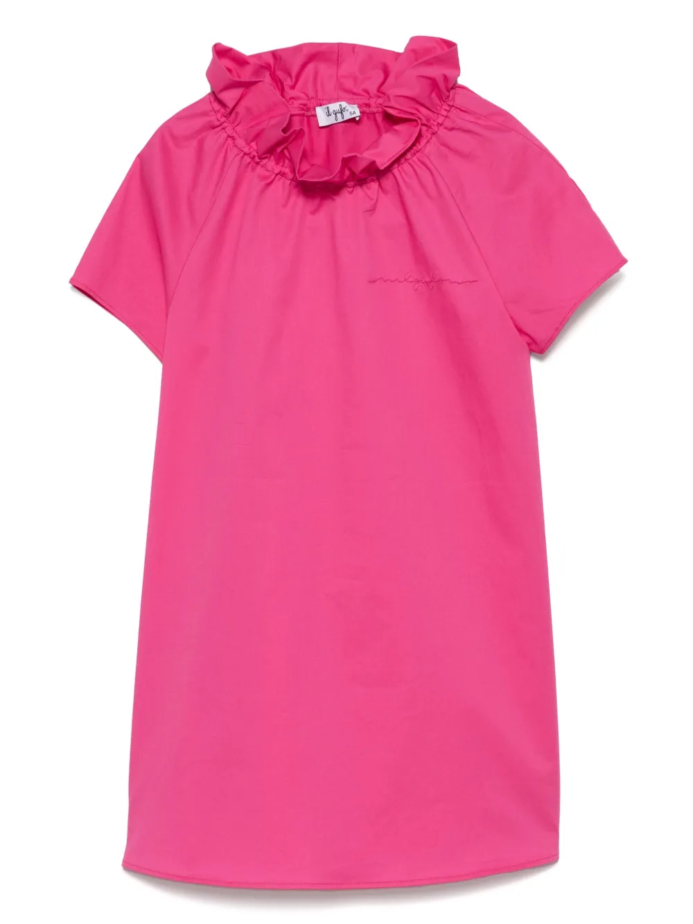 Il Gufo Maxi-jurk met ruchekraag 353 PINK