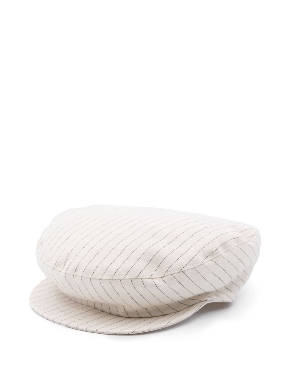 Il Gufo pinstriped hat - White