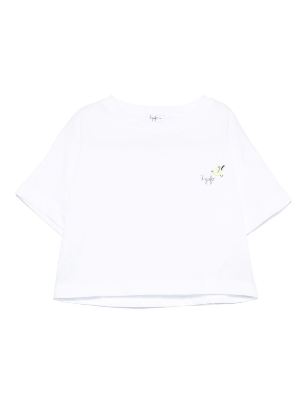 Il Gufo logo-embroidered T-shirt - White